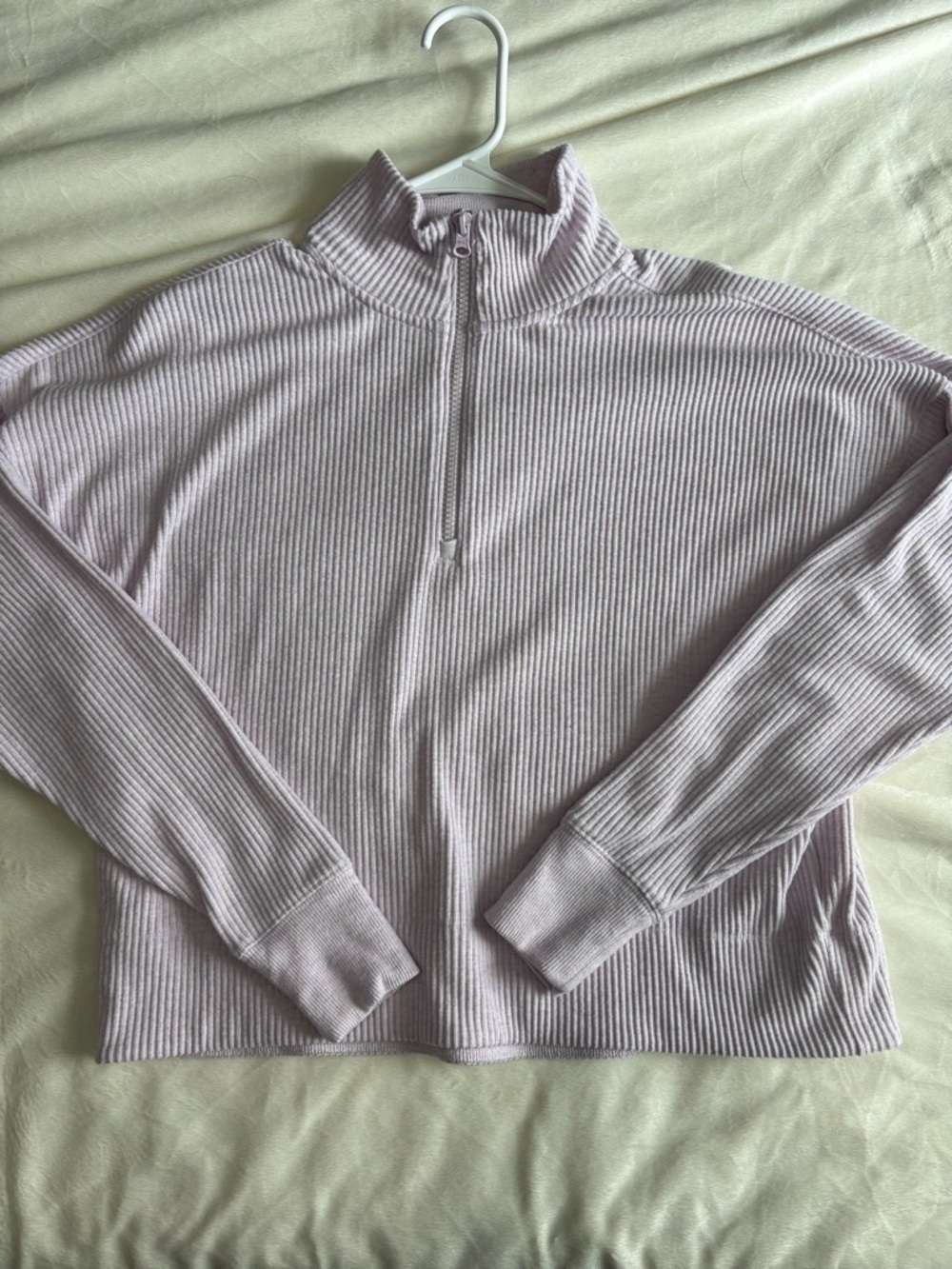 DSG Ribbed Half-Zip Pullover Sweater - Light Lavender